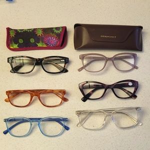 Reading glasses 6 pair 1.75